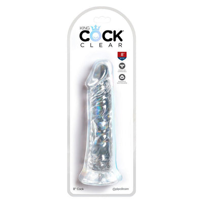 20 cm Dildo Transparent «King Cock Clear 8"» - myjoy