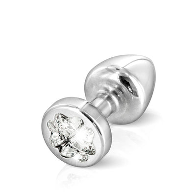 Aluminium Anal Plug «Clover» mit Swarovski Kristall - myjoy