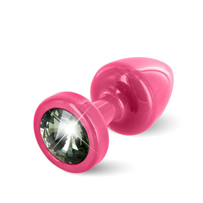 Edelstahl Anal Plug «Pink» mit Swarovski Kristall - myjoy