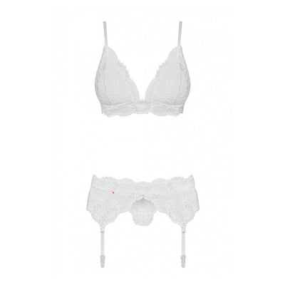 Obsessive 810 Set - 3-teilig - Dessous Weiss - myjoy