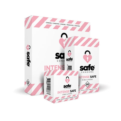 SAFE Kondom «INTENSE SAFE» Ribs & Nobs - myjoy